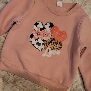 SHEIN Soft Pink Baby Pullover